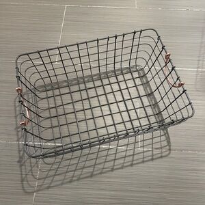 “TARGET” LARGE RECTANGLE WIRE STORAGE BASKET